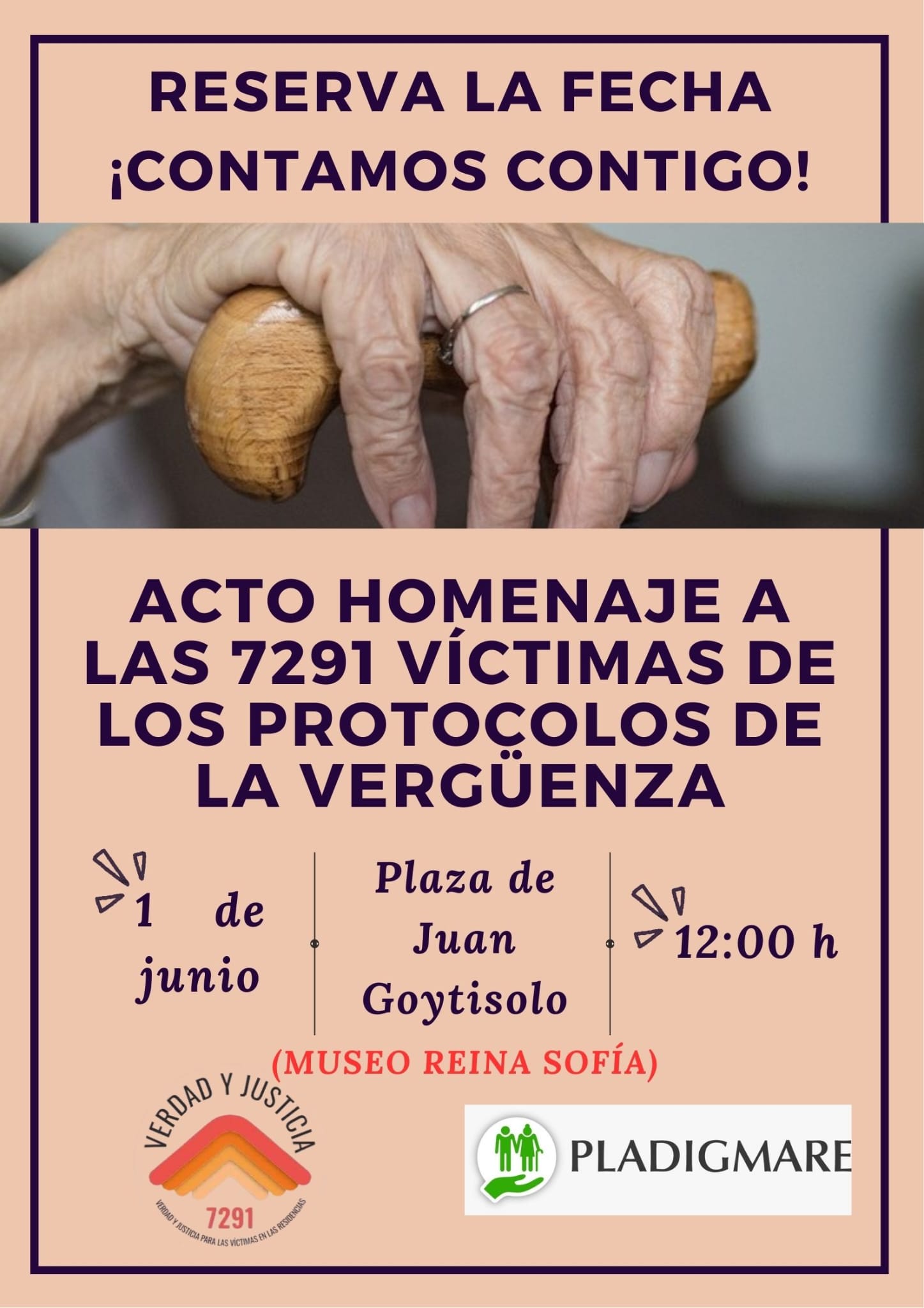 Homenaje 1J a las 7291 víctimas