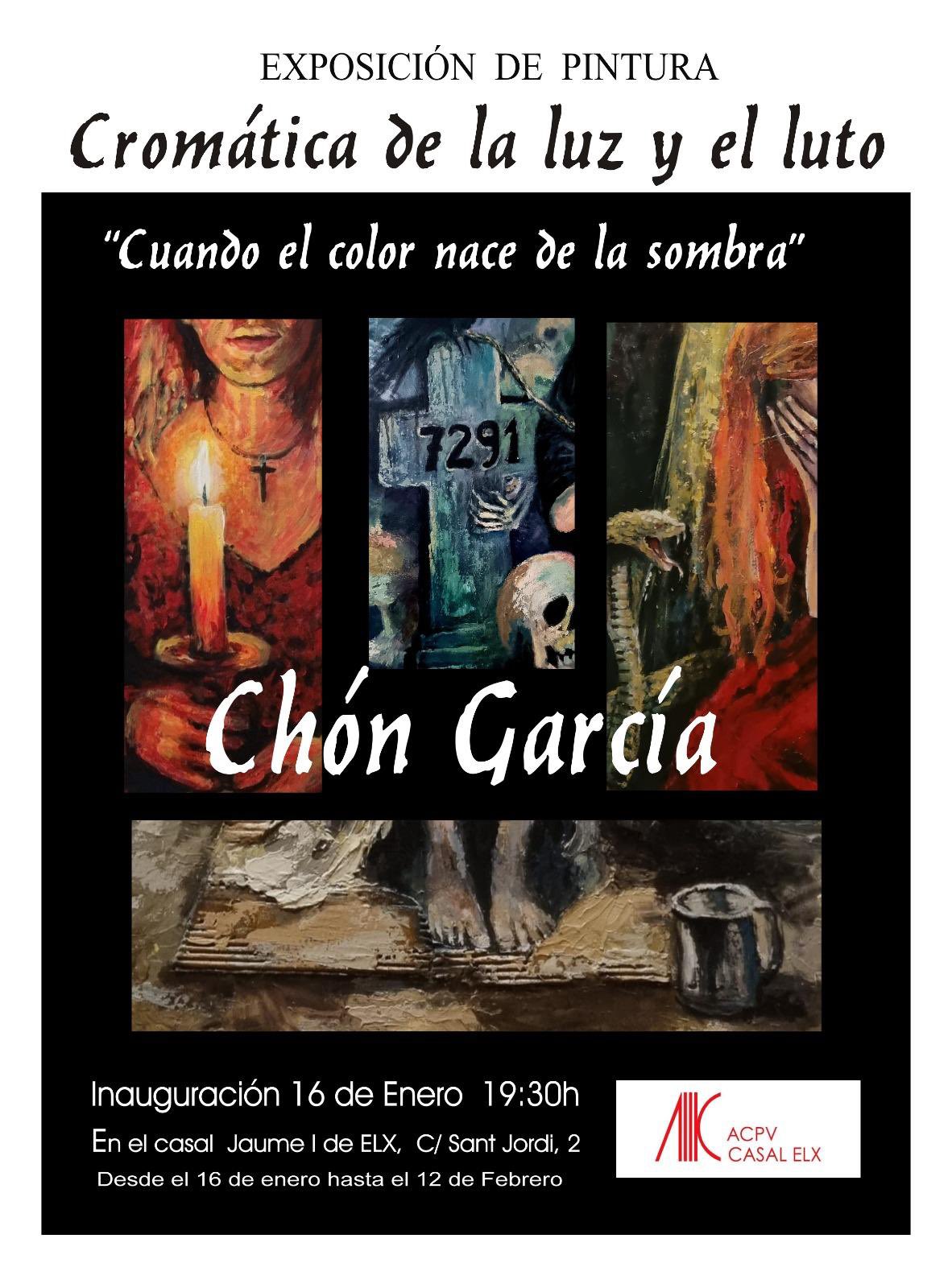 En Elx exposición de pintura de Chón García