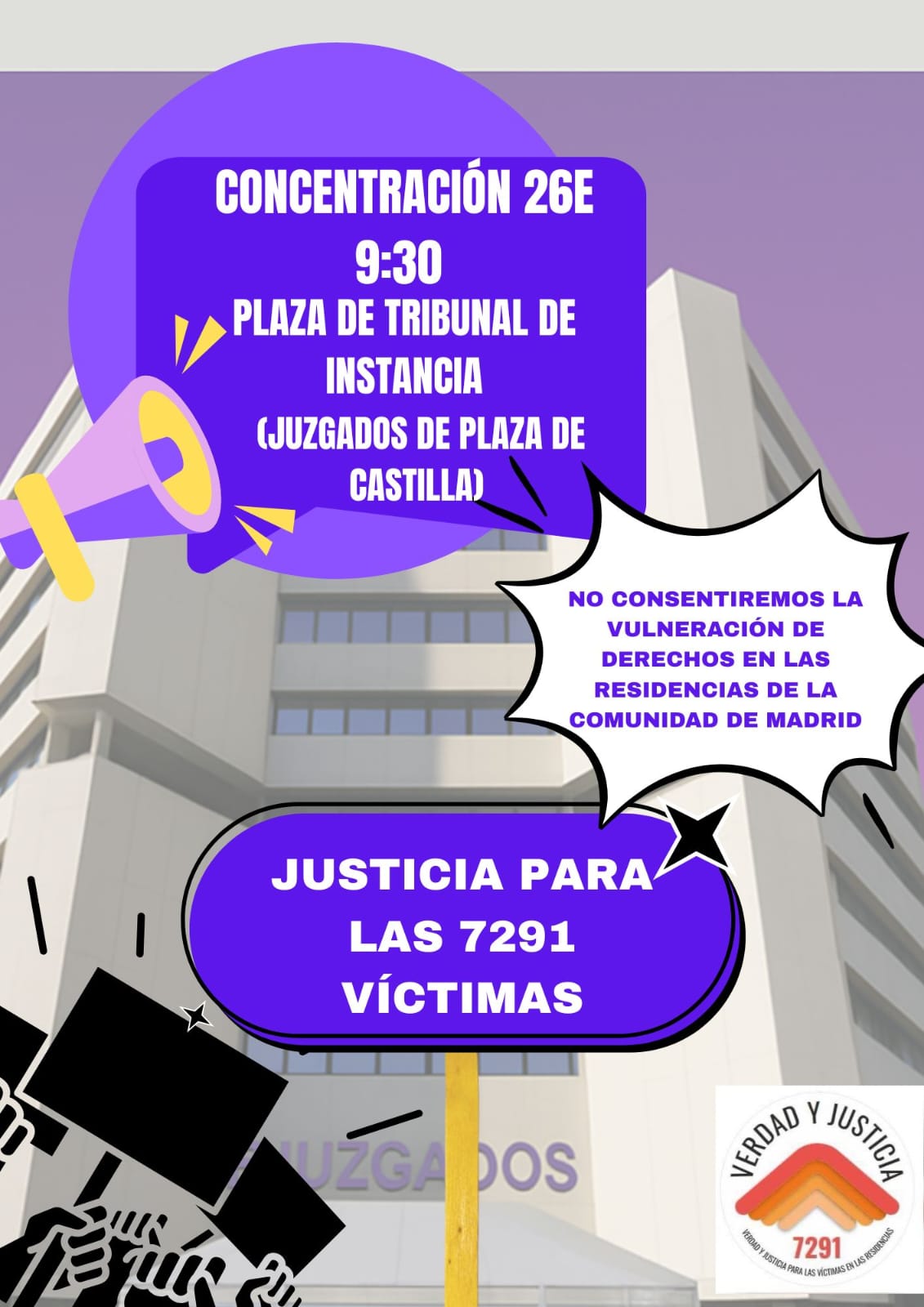 Concentración 26 Enero 9:30 Plaza de Tribunal de Instancia