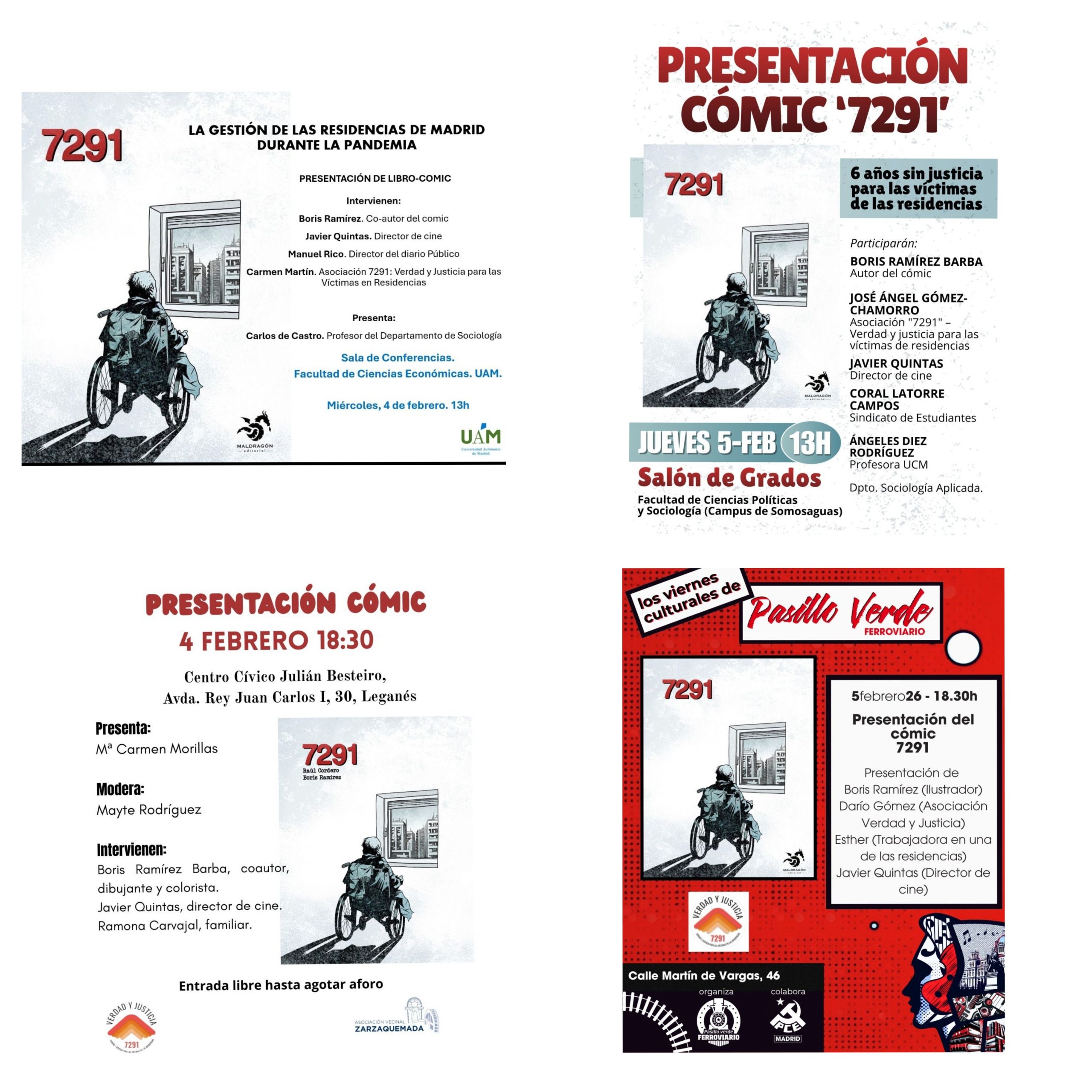 Presentación del Comic 7291 (4 y 5 de Febrero 2026)