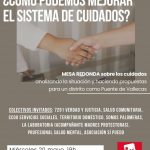 ¿Como podemos mejorar el sistema de cuidados? en el Espacio Sierra Carbonera 32, día 20 de Mayo a las 19:00