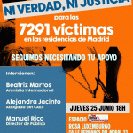 Es importante y necesario este acto para conocer de primera mano que está pasando con la (in) justicia con las 7291 víctimas