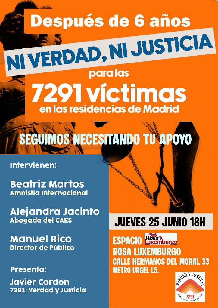 Es importante y necesario este acto para conocer de primera mano que está pasando con la (in) justicia con las 7291 víctimas